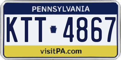 PA license plate KTT4867