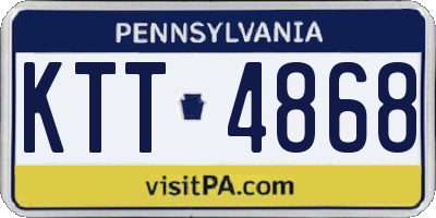 PA license plate KTT4868