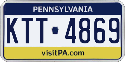 PA license plate KTT4869