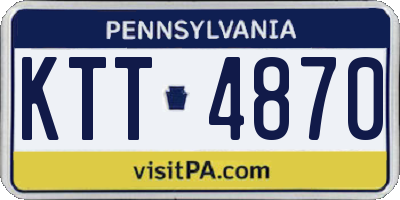 PA license plate KTT4870