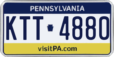 PA license plate KTT4880