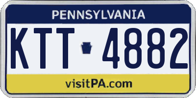 PA license plate KTT4882