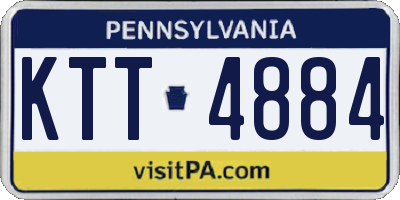 PA license plate KTT4884