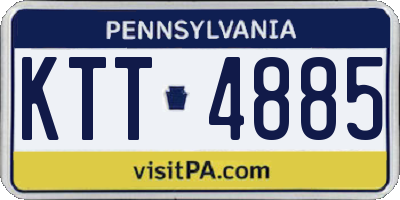 PA license plate KTT4885