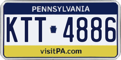 PA license plate KTT4886