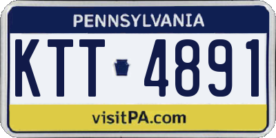 PA license plate KTT4891