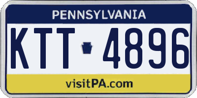 PA license plate KTT4896
