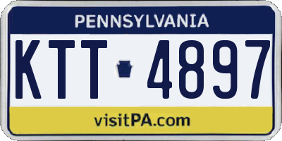 PA license plate KTT4897