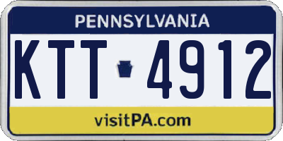 PA license plate KTT4912