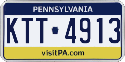 PA license plate KTT4913