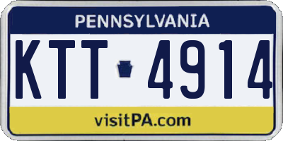 PA license plate KTT4914