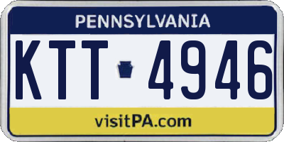 PA license plate KTT4946