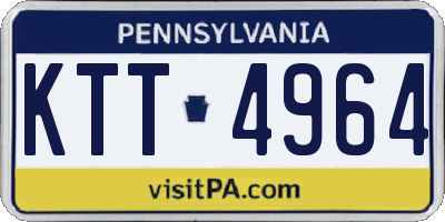 PA license plate KTT4964