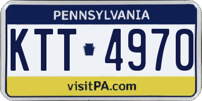 PA license plate KTT4970