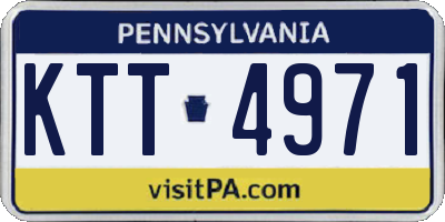 PA license plate KTT4971