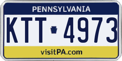 PA license plate KTT4973