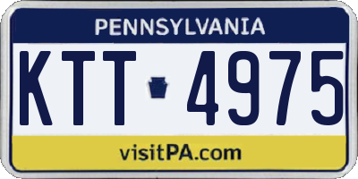 PA license plate KTT4975