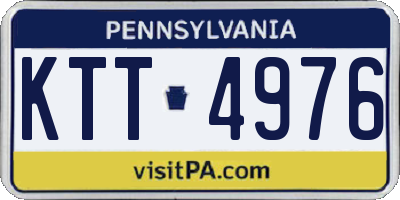 PA license plate KTT4976