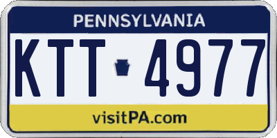 PA license plate KTT4977
