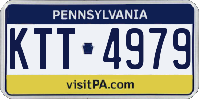 PA license plate KTT4979