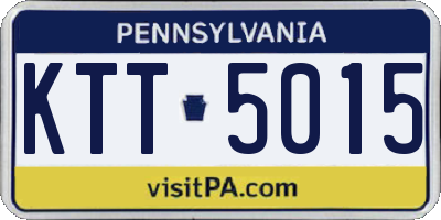 PA license plate KTT5015