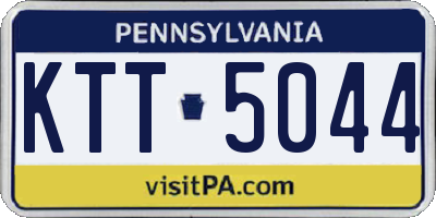 PA license plate KTT5044