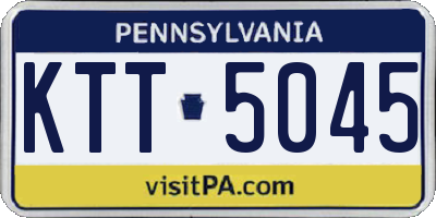 PA license plate KTT5045