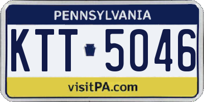 PA license plate KTT5046