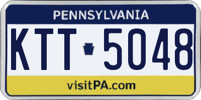 PA license plate KTT5048