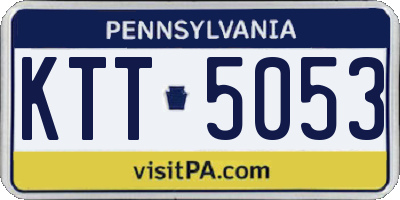 PA license plate KTT5053