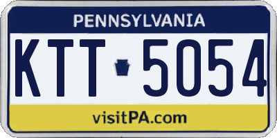 PA license plate KTT5054