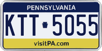 PA license plate KTT5055