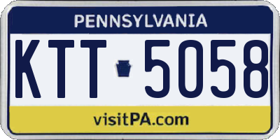 PA license plate KTT5058