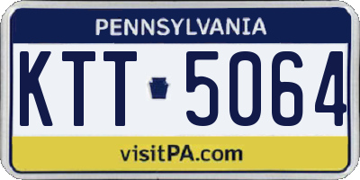 PA license plate KTT5064