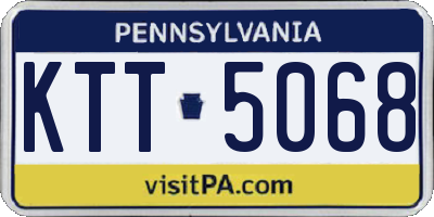 PA license plate KTT5068