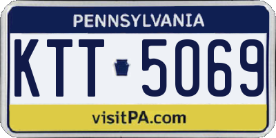 PA license plate KTT5069