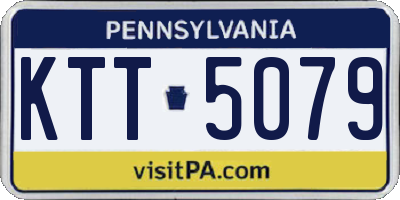 PA license plate KTT5079