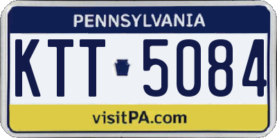 PA license plate KTT5084