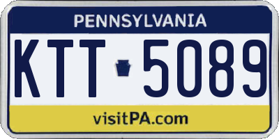 PA license plate KTT5089