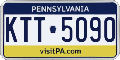 PA license plate KTT5090