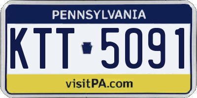 PA license plate KTT5091