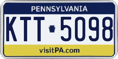 PA license plate KTT5098