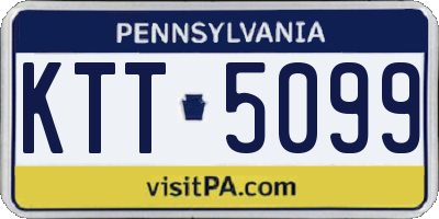 PA license plate KTT5099