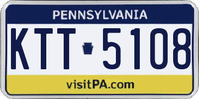 PA license plate KTT5108