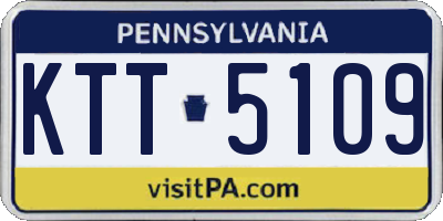 PA license plate KTT5109