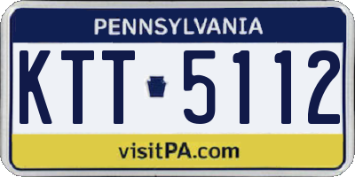 PA license plate KTT5112