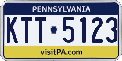 PA license plate KTT5123