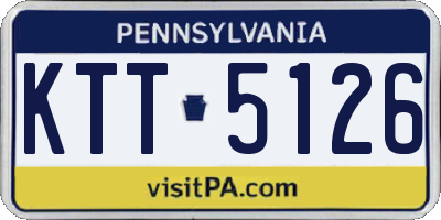 PA license plate KTT5126