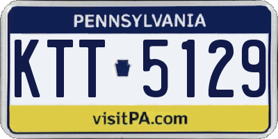 PA license plate KTT5129