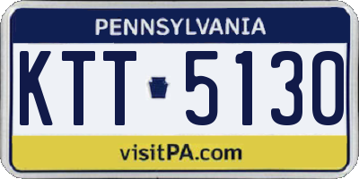 PA license plate KTT5130
